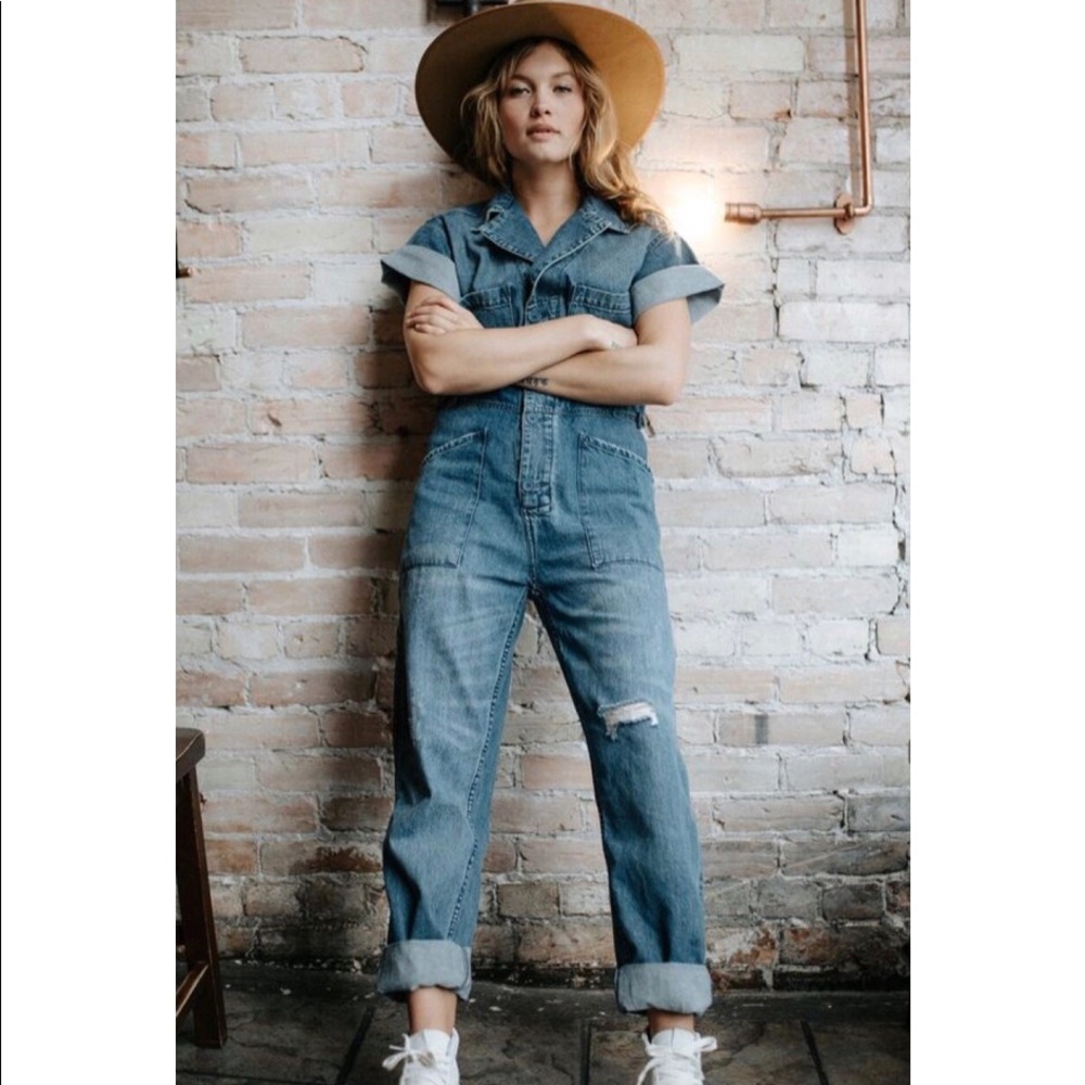 Clad and Cloth Denim Jumpsuit
